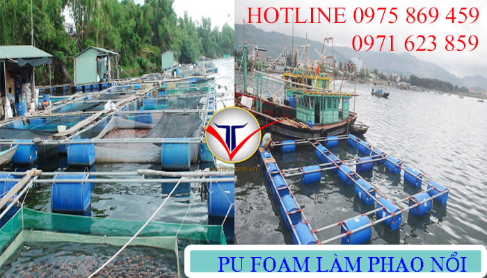 pu foam làm lồng bè nuôi thủy sản